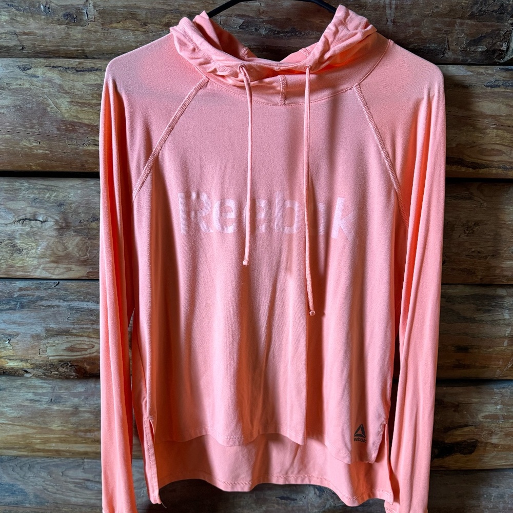 Reebok Pink Hooded Sweatshirt